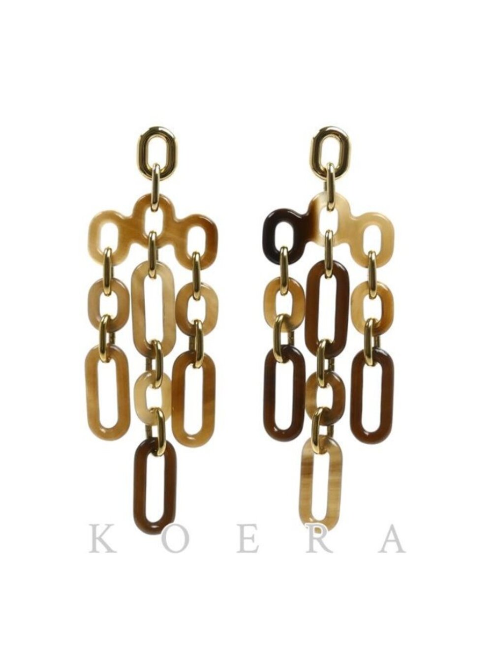 Hermes Buffalo Horn Regille Earrings